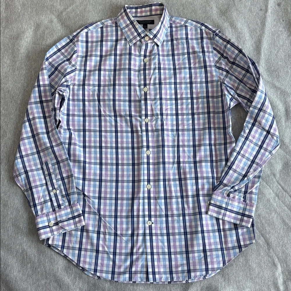Ex Condition Men's Banana Republic Plaid Shirt Size L